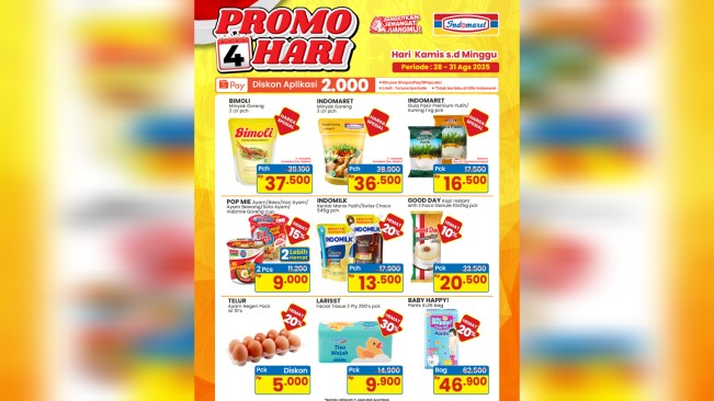 Daftar promo JSM Indomaret 28-31 Agustus 2025. [Instagram/@indomaret]